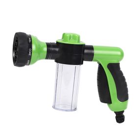 1pc Bubble Water Gun; High Pressure Car Wash Water Gun; Household Car Wash Bubble Gun; Plastic Pressure Garden Hose Nozzle Foam Gun; Adjustable F