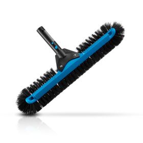 VEVOR Pool Brush Head, 20 Inch Scrub Brushes with Nylon Bristles and Aluminum Pole Connector, Heavy Duty Curved Brush Head for Cleaning Inground/Above