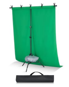 VEVOR Backdrop Stand, 5 x 6.5 ft Adjustable Photo Backdrop Stand Kit, Portable Background Backdrop Stand with 3 Crossbars, Heavy Duty Projector Screen