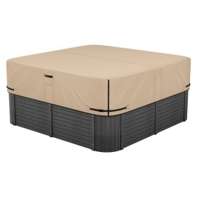 VEVOR Outdoor Hot Tub Cover, 85 x 85 x 20 Inch Weatherproof and Waterproof Hot Tub Cover Protector, 600D Heavy Duty Oxford Fabric and 950N Tearing Str
