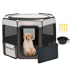 VEVOR Foldable Pet Playpen, 36 inch Portable Dog Playpen, Crate Kennel for Puppy, Dog, Cat, Premium Waterproof 600D Oxford Cloth, Removable Zipper, fo