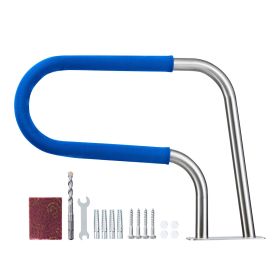 VEVOR Pool Rail, 31 x 22 inch Pool Handrail, 220 lbs Load Capacity Heavy Duty 304 Stainless Steel Swimming Handrail, Detachable Nonslip Sleeve, Rich A
