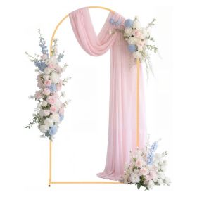 VEVOR Arch Backdrop Stand, 6.6 x 3.3 ft, Stable Structure, Easy Assembly, 1 Piece Gold Metal Arch Backdrop Stand for Wedding, Birthday Party, Graduati
