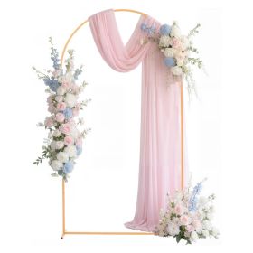 VEVOR Arch Backdrop Stand, 7.2 x 4 ft, Stable Structure, Easy Assembly, 1 Piece Gold Metal Arch Backdrop Stand for Wedding, Birthday Party, Graduation