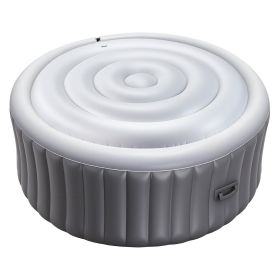VEVOR Inflatable Hot Tub Cover, 4.5 Ft Round Hot Tub Cover Protector, Insulated Spa Covers for Inflatable Hottub, Weatherproof and Waterproof Energy S