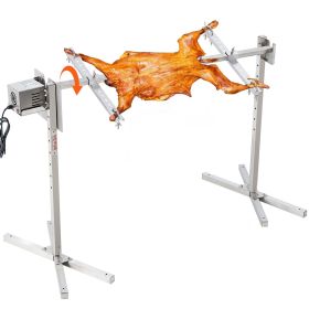 VEVOR Electric BBQ Rotisserie Grill Kit, 46 Inch 90 lbs Capacity, Automatic 42W Motor Height Adjustable Universal Roaster Stand, Stainless Steel Grill