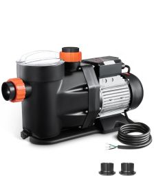 VEVOR Above Ground Pool Pump, 3 HP, 149 GPM Max Flow Single Speed Swimming Pool Pump, 220V 3450 RPM 42 ft Max Head Lift with PP Shell Strainer Basket,