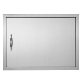 VEVOR BBQ Access Door, 27W x 20H Inch Single Outdoor Kitchen Door, Stainless Steel Flush Mount Door, Wall Vertical Door with Handle, for BBQ Island, G