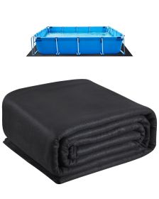 VEVOR Rectangle Pool Liner Pad, 16 x 32 ft Pool Liner Pad for Above Ground Swimming Pools, Extra-Thick Pool Mat, Prevents Punctures, Recycled Geotexti