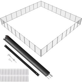 VEVOR Pool Fence, 4 x 108 FT Pool Fences for Inground Pools, Removable Child Safety Pool Fencing, Easy DIY Installation Swimming Pool Fence, 340gms Te