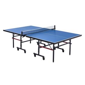 VEVOR Ping Pong Table, Professional Table Tennis Game, Indoor MDF Portable Table Tennis Table, Foldable Ping Pong Table with Quick Clamp Net and Locka