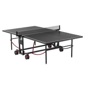 VEVOR Ping Pong Table, Professional Table Tennis Game, Indoor/Outdoor All Weather Aluminum Table Tennis Table, Portable Foldable Table with Quick Clam