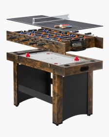 VEVOR 3-in-1 Combo Game Table Set, 54" Air Hockey Table, Multi Combination Table with Air Hockey, Ping Pong, Foosball, Pushers & Pucks, Air Powered Ar