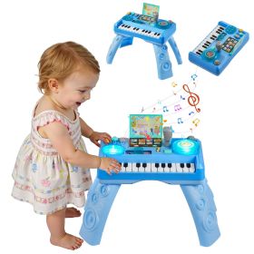 VEVOR Baby DJ Playset for Toddlers 1-3, Educational Musical Table Toys with 133 Sound Sources, Recording and LED DJ Turntable, Baby Activity Table for