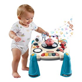 VEVOR Baby Spacecraft Musical Table Toys for 1-3 Years Old, Learning Activity Desk with Space Theme & Soft-glow Star Projector & 60+ Sound Sources, To
