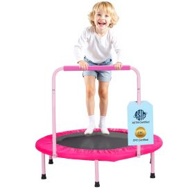 VEVOR 36" Kids Trampoline, 3FT Indoor Outdoor Trampoline, Foldable Mini Trampoline with Handle, Rebounder Trampoline for Toddlers, Birthday Gift for 3