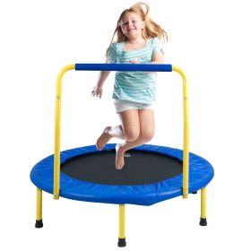VEVOR 3FT Trampoline for Kids, 36" Trampolines Indoor/Outdoor Trampoline for Toddlers, Foldable Mini Baby Trampoline with Foam Handle, Recreational Tr