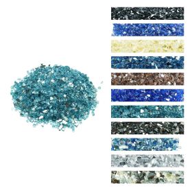 VEVOR Fire Glass, 20 LBS / 9 KG High-Temperature Resistant Fireplace Rocks, 1/2-Inch / 12.7 mm Reflective & Smokeless Firepit Glass Rock, High Luster