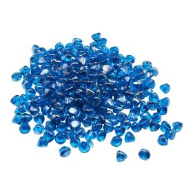VEVOR Fire Glass, 10LBS / 4.5KG High-Temperature Resistant Fireplace Rocks, 1 Inch / 25.4 mm Reflective Firepit Glass Diamond Beads, High Luster Stone