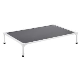 VEVOR Elevated Dog Bed for Large Dogs, Portable Raised Dog Cot with Aluminum Tube Metal Frame and Breathable Textilene Mesh, Indoor & Outdoor Pet Cool