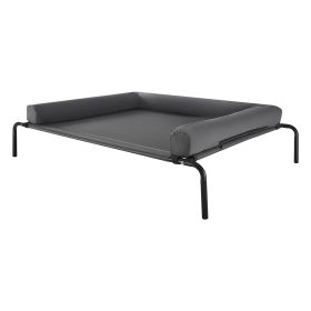 VEVOR Elevated Dog Bed for Large Dogs, Portable Raised Dog Cot with Washable Pillow, Indoor & Outdoor Pet Cooling Raised Hammock Bed with Steel Metal