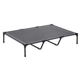VEVOR Elevated Dog Bed for Large Dogs, Portable Raised Dog Cot with Steel Metal Frame and Breathable Teslin Mesh, Indoor & Outdoor Pet Cooling Raised