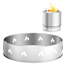 VEVOR Fire Pit Stand for Solo Stove Bonfire,19.5 Inch Smokeless Fire Pit Ring,Stainless Steel Fireplace Stove Ranger Support Frame Accessory, Portable