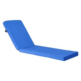 VEVOR Chaise Lounge Cushion, 72 x 21 x 3 in, Outdoor Lounge Chair Cushions, Waterproof & Fade-Resistant, Sun Lounger Replacement Cushions with Ties, P
