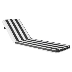 VEVOR Chaise Lounge Cushion, 74 x 22 x 3 in, Set of 2 Outdoor Lounge Chair Cushions, Waterproof & Fade-Resistant Sun Lounger Cushions with Ties, Patio