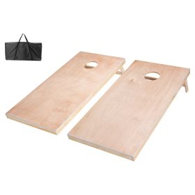 VEVOR Cornhole Set, 4x2 ft Corn Hole Game Boards, Solid Wood Portable Toss Board, Indoor and Outdoor Cornhole Play for Adults, Toss Game Include Carry