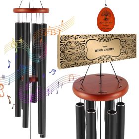 VEVOR Wind Chimes for Outside, 41 in, Deep Tone Wind Chimes with 6 Tubes, Unique Large Memorial Wind Chimes for Anniversary, Amazing Outdoor Decor for