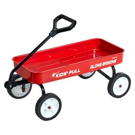 VEVOR Pull-Along Wagon for Kids, 39 inch Toddler Wagons, Supports up to 176 lbs, All-Terrain Wagons with Handle, Utility Wagon Cart Birthday Present f