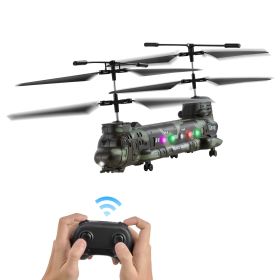 VEVOR RC Helicopter, 2.4GHz Military Remote Control Helicopter, 3.5 Channel RC Airplane for Kid, 20 Mins Flight Time, One-Key Takeoff/Landing & LED Li