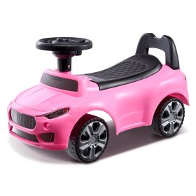 VEVOR Ride On Push Car for Toddlers, Ages 1-3, Ride Racer, Sit to Stand Toddler Ride On Toy, Classic Kids Ride On Car with Music Steering Wheel & Unde