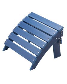 VEVOR Adirondack Ottoman, 15.7L x 18.9W x 13H Inch HDPE Plastic Folding Adirondack Ottoman, Weather-Resistant Foot Rest for Adirondack Chair, Widely U