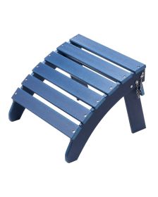 VEVOR Adirondack Ottoman, 18.7L x 18.9W x 13.8H Inch HDPE Plastic Folding Adirondack Ottoman, Weather-Resistant Foot Rest for Adirondack Chair, Widely