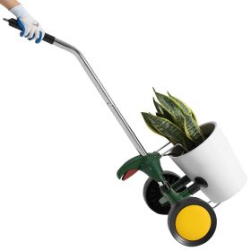VEVOR Garden Pot Mover, Heavy Duty Plant Dolly Cart with Adjustable Grabbing Arm, Max 143 LBS Weight Capacity, Potted Plant Mover Dolly with Suction C