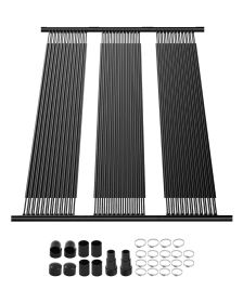 VEVOR Solar Pool Heater, 4 x 10 ft HDPE Pool Heating System - Durable & Weather-Proof, with Complete Accessories, Universal Solar Pool Panelaises Wat