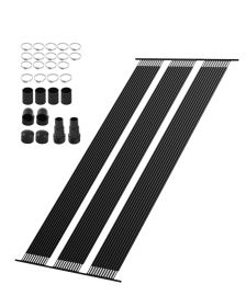 VEVOR Solar Pool Heater, 4 x 24 ft HDPE Pool Heating System - Durable & Weather-Proof, with Complete Accessories, Universal Solar Pool Panelaises Wat
