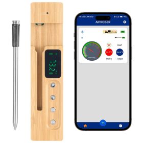 VEVOR Wireless Meat Thermometer, 500 ft Range Wireless Bluetooth Meat Thermometer, Digital Cooking Food Meat Thermometer, Waterproof Smart Meat Probe