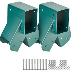 VEVOR A-Frame Middle Swing Set Brackets, Heavy Duty Carbon Steel Swing with Mounting Hardware, DIY Swing Bracket Swing Kit for 4x4 (actual 3.7" x 3.7"