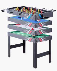 VEVOR 4-in-1 Combo Game Table Set, 48" Air Hockey Table, Multi Combination Table with Air Hockey, Pool Billiard, Foosball, Ping Pong, Pushers & Pucks,