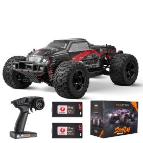 VEVOR Remote Control Car, 1:10 Scale RC Car for Kids, All Terrain 4WD Off-Road Monster Truck with 45heelie & 2 Batteries, 38 km/h High Speed Hobby Ra