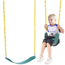 VEVOR 2-Pack Swing Seats, with 66 Inch Coated Chains and Snap Hooks, Support 300 lbs Swings Replacement for Outdoor Swing Set, Swing Set Accessories f
