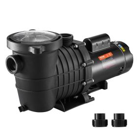 VEVOR Pool Pump 1.5HP 230V, Variable Dual Speed Pumps 1100W for Above Ground Pool, Powerful Pump with Strainer Filter Basket, 5400 GPH Max. Flow, Ener