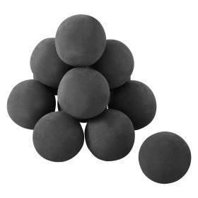 VEVOR Ceramic Fire Balls, 4 Inch 12 Pcs Round Fire Stones, Reusable Lava Rocks Indoor and Outdoor Use, Decorative Fire Pit Rocks for Propane/Gas Firep