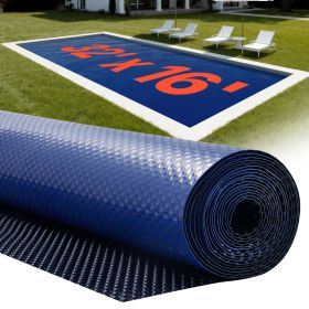 VEVOR Solar Pool Cover, 32 x 16 ft Pool Bubble Cover, 16 Mil Pools Solar Blanket with Dual Heat-Locking Air Layer for Pools, Daytime Heat Absorption,