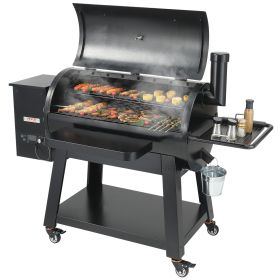 VEVOR 62 inch Portable Charcoal Grill, Propane Gas Grills with Cover and Cart, Heavy Duty Iron BBQ Grill, Mini Tabletop Smoker for Outdoor Cooking, Ba