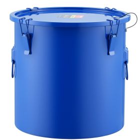 VEVOR Fryer Grease Bucket, 8 Gal Oil Disposal Caddy Carbon Steel Fryer Oil Bucket with Rust-Proof Coating, Oil Transport Container with Lid, Lock Clip