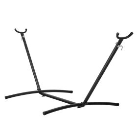 VEVOR Portable Hammock Stand, 450lbs Capacity Steel Hammock Stand for 2 Person, Heavy Duty Adjustable Hooks Hammock Frame Fits 9.5-12.6 ft Hammocks, S